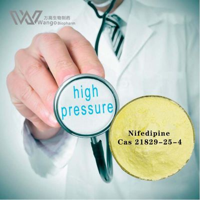 99% Nifedipine USP Cas 21829-25-4 Antihypertensive Antianginal Powder